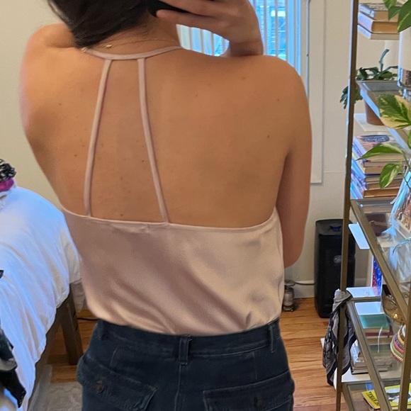 Pink Silk Going Out Top/Bodysuit - Picture 2 of 6